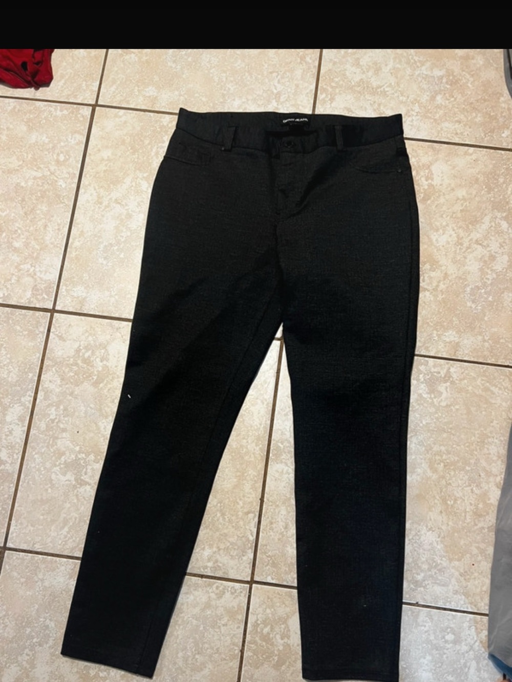 DKNY Black Slim Dress Pants